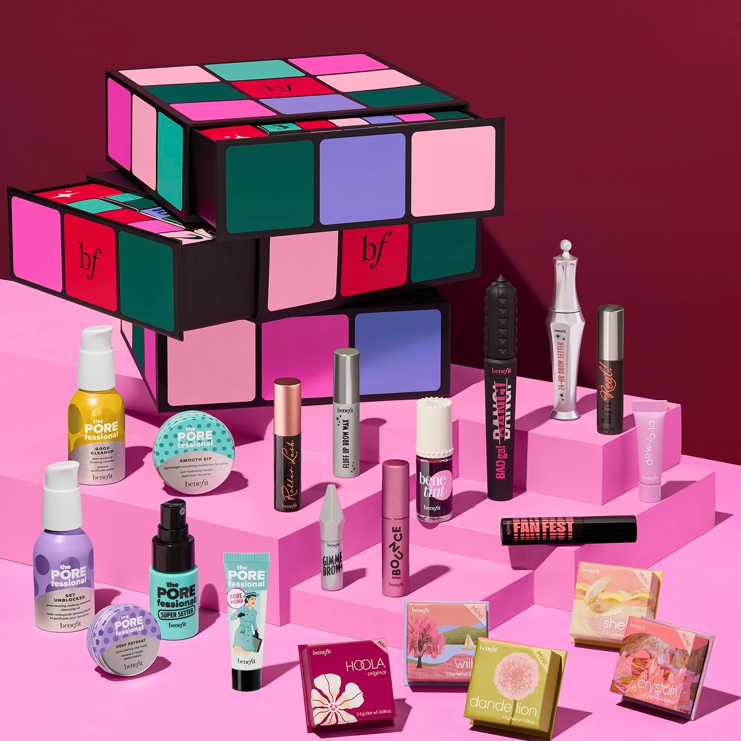 HOLIDAY ADVENT CALENDAR GLAM CUBE (SET DE MAQUILLAJE Y CUIDADO DE LA PIEL)
